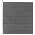 Pannello di Recinzione in WPC 175x186 cm Grigio