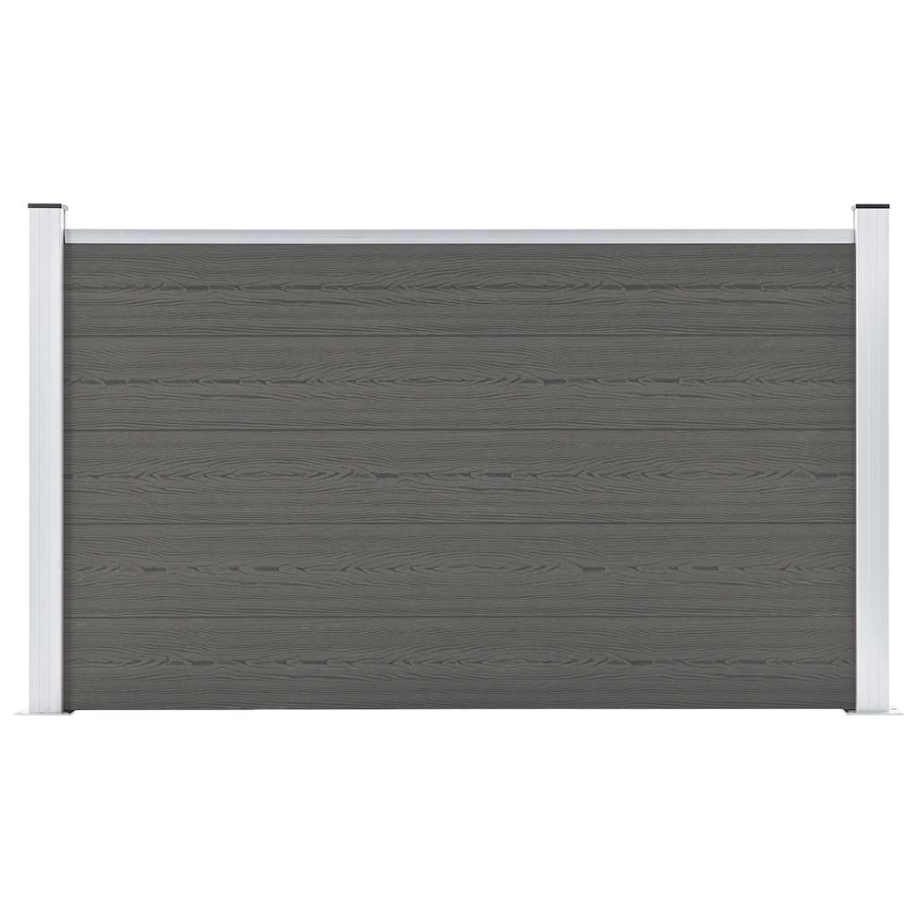 Pannello di Recinzione in WPC 180x105 cm Grigio