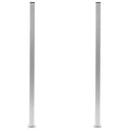 Pali per Recinzione 2 pz in Alluminio 185 cm