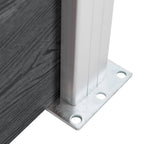 Pali per Recinzione 2 pz in Alluminio 185 cm