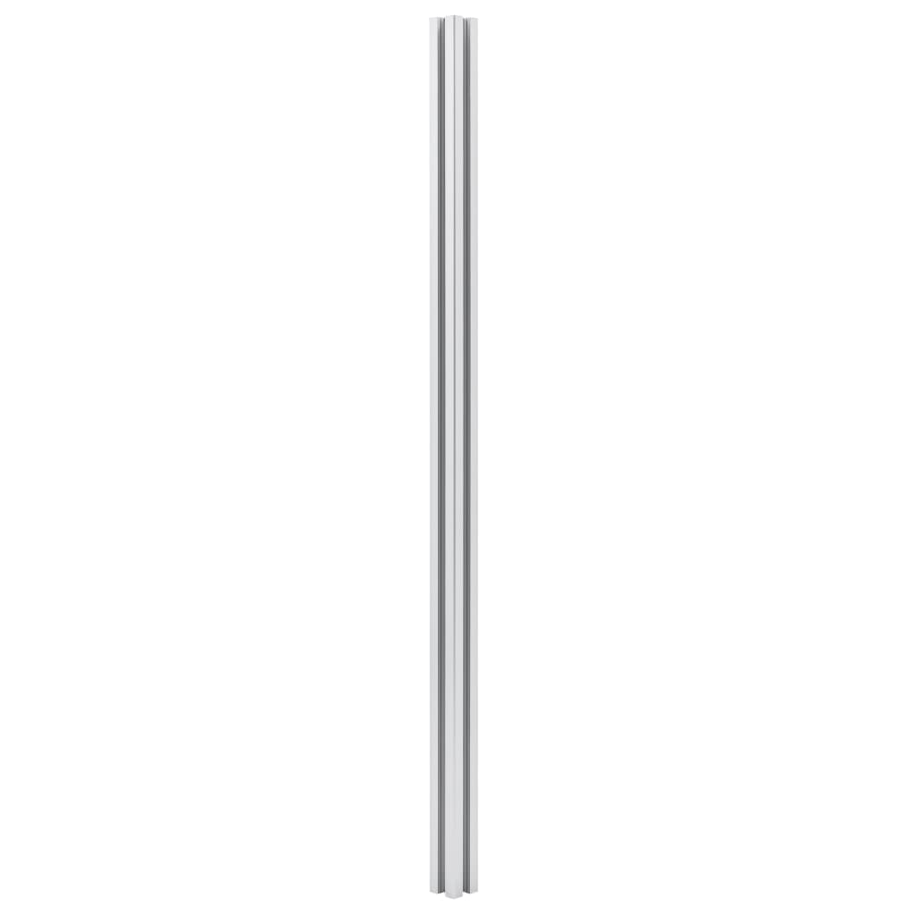 Pali per Recinzione 3 pz in Alluminio 185 cm