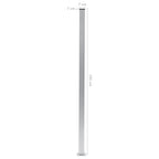 Pali per Recinzione 3 pz in Alluminio 185 cm