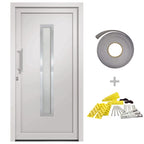 Porta d'Ingresso Bianca 98x208 cm PVC Isolante
