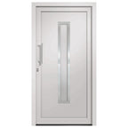 Porta d'Ingresso Bianca 98x208 cm PVC Isolante
