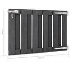 Cancello da Giardino in WPC 100x60 cm Grigio