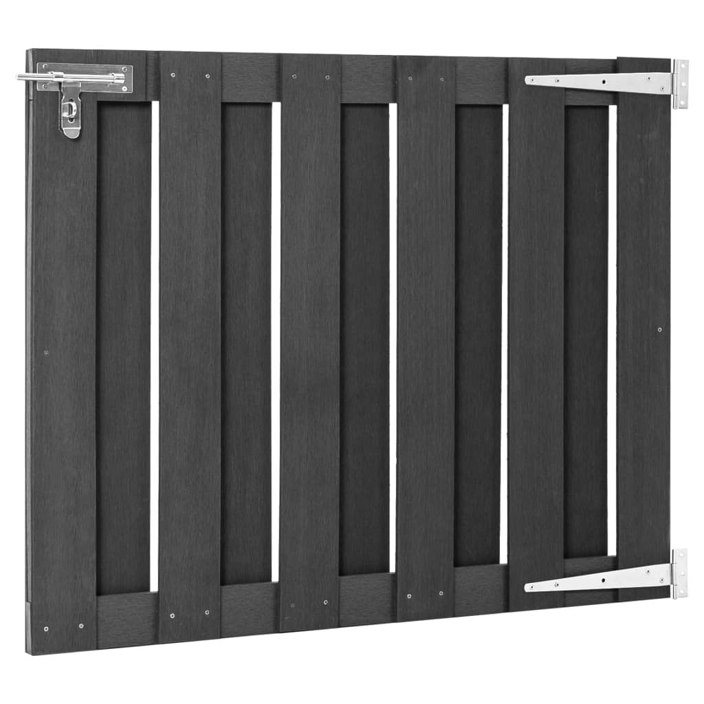 Cancello da Giardino in WPC 100x80 cm Grigio