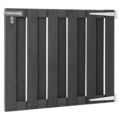 Cancello da Giardino in WPC 100x80 cm Grigio