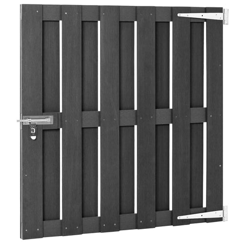 Cancello da Giardino in WPC 100x100 cm Grigio