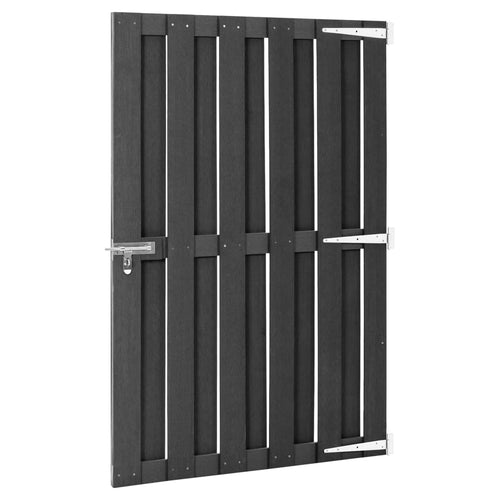 Cancello da Giardino in WPC 100x150 cm Grigio