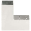 Connettore per Pali a Forma di L in Metallo Zincato 71x71 mm