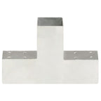 Connettore per Pali a Forma di T in Metallo Zincato 71x71 mm
