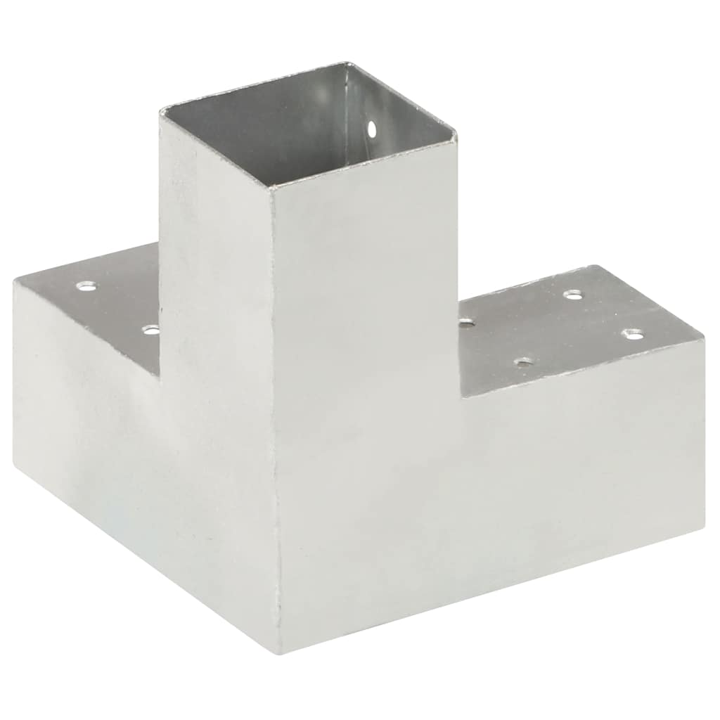 Connettori per Pali a Forma di Y Metallo Zincato 71x71 mm - 4 Pezzi