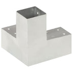 Connettori per Pali a Forma di Y Metallo Zincato 71x71 mm - 4 Pezzi