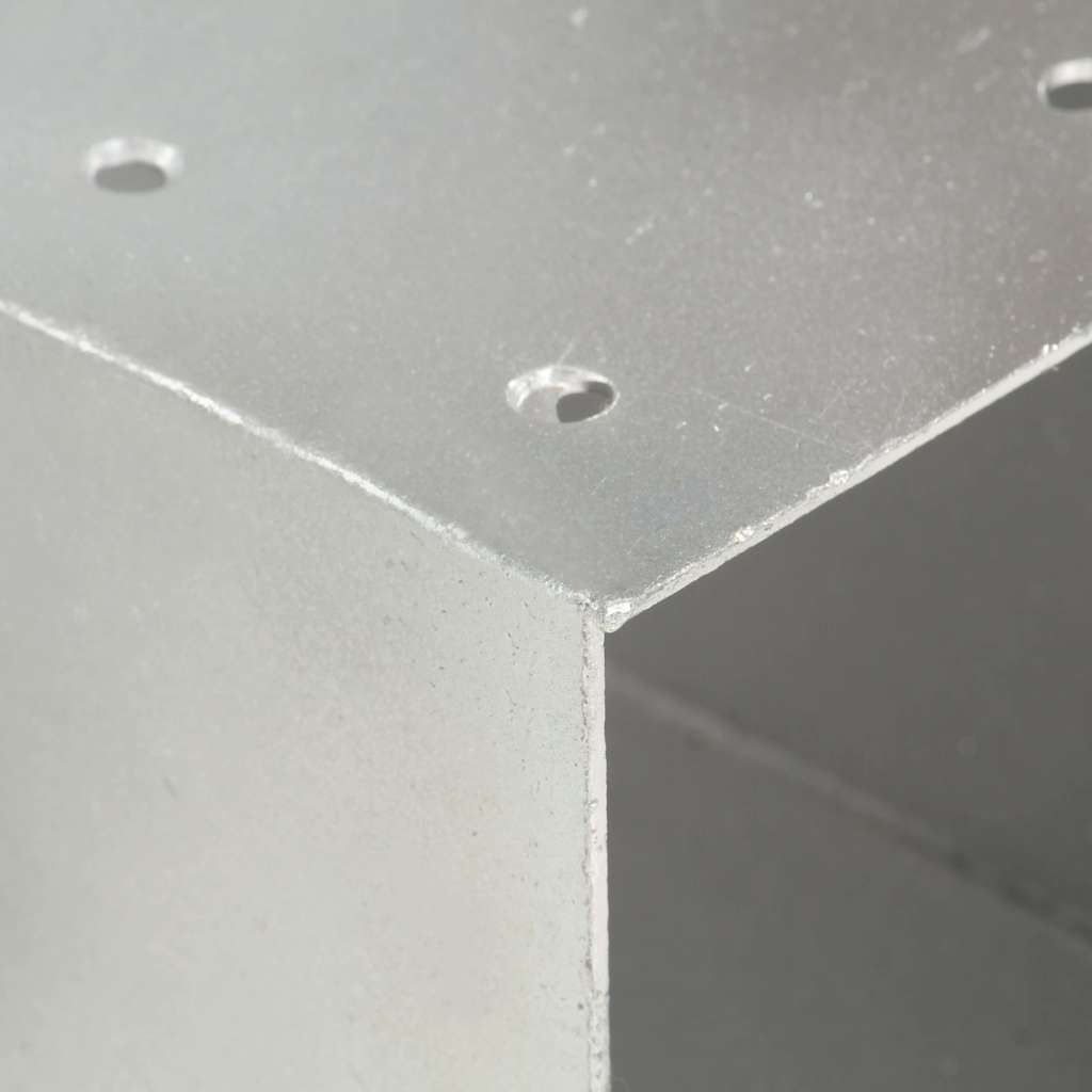 Connettori per Pali a Forma di Y Metallo Zincato 71x71 mm - 4 Pezzi