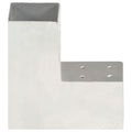 Connettore per Pali a Forma di L in Metallo Zincato 81x81 mm