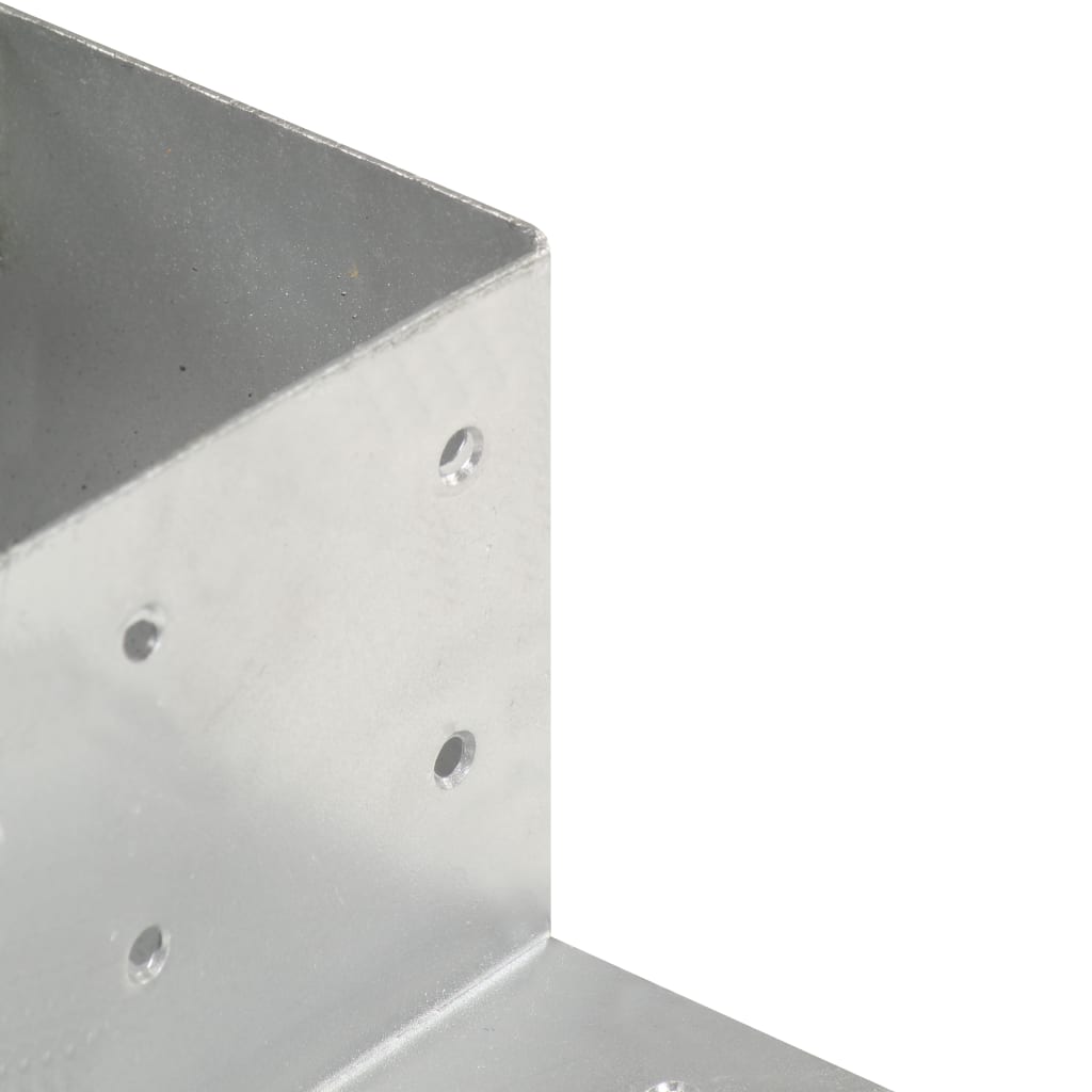 Connettore per Pali a Forma di L in Metallo Zincato 81x81 mm