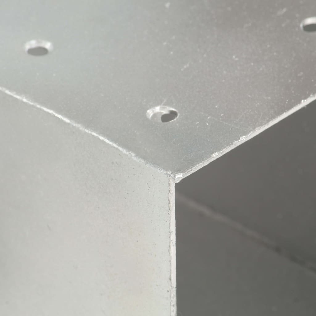Connettori per Pali a Forma di Y 4 pz Metallo Zincato 81x81 mm