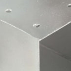 Connettori per Pali a Forma di Y 4 pz Metallo Zincato 81x81 mm