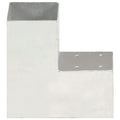 Connettore per Pali a Forma di L in Metallo Zincato 91x91 mm