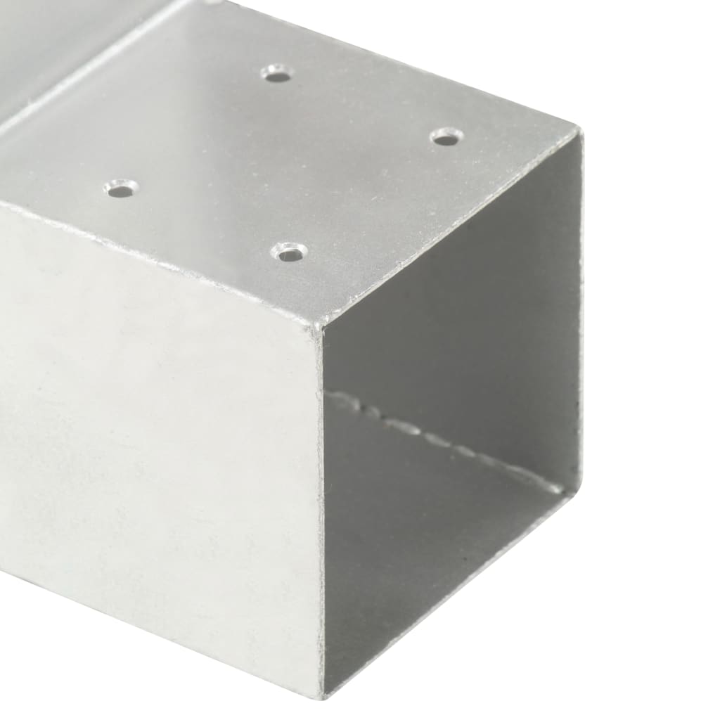 Connettore per Pali a Forma di L in Metallo Zincato 91x91 mm