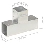 Connettore a T in Metallo Zincato per Pali 91x91 mm