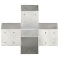 Connettore per Pali a Forma di X in Metallo Zincato 91x91 mm