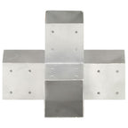 Connettore per Pali a Forma di X in Metallo Zincato 91x91 mm