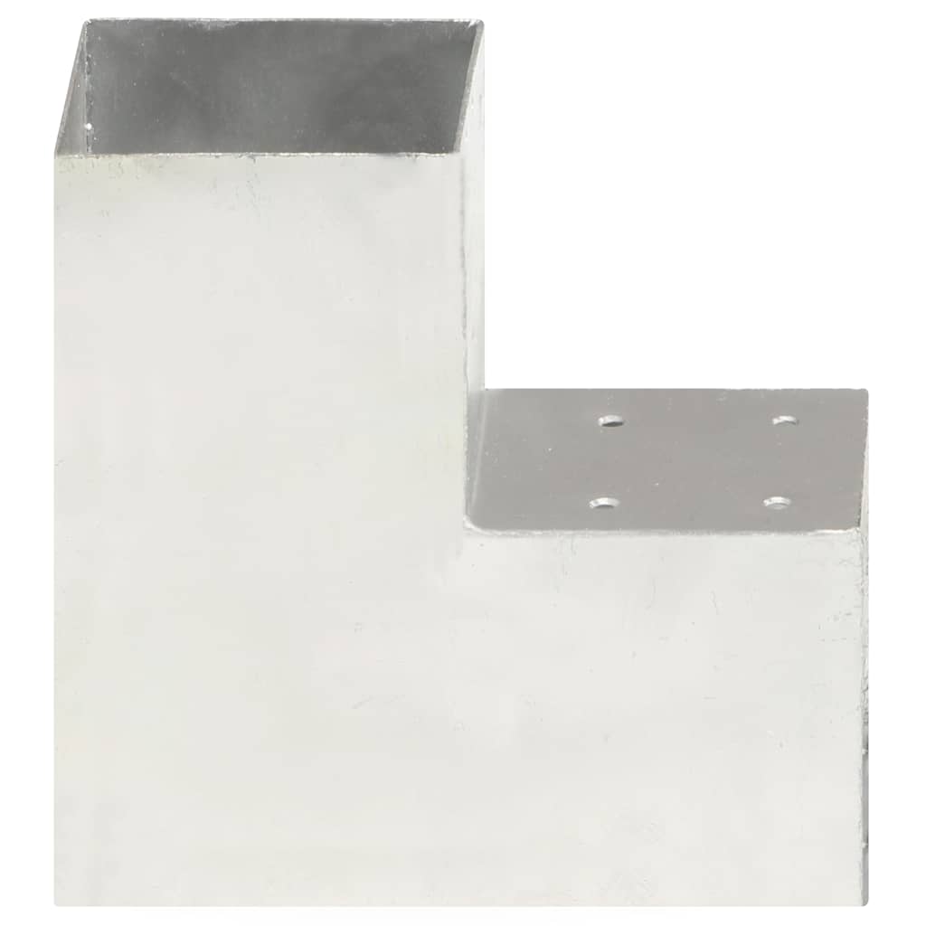 Connettore per Pali a Forma di L in Metallo Zincato 101x101 mm
