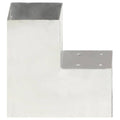 Connettore per Pali a Forma di L in Metallo Zincato 101x101 mm
