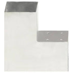 Connettore per Pali a Forma di L in Metallo Zincato 101x101 mm