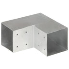 Connettore per Pali a Forma di L in Metallo Zincato 101x101 mm