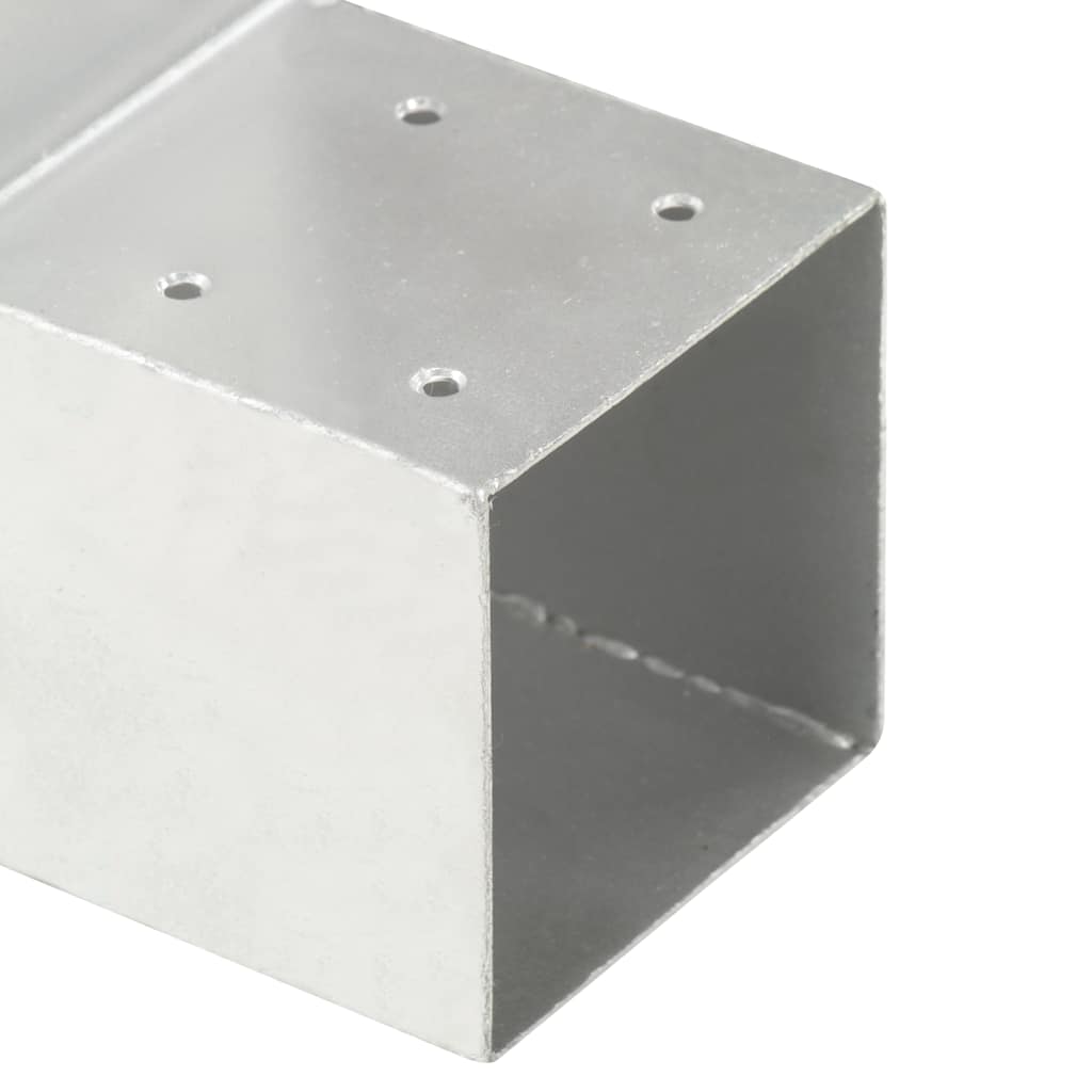 Connettore per Pali a Forma di L in Metallo Zincato 101x101 mm