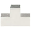 Connettore per Pali a Forma di T in Metallo Zincato 101x101 mm