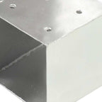 Connettori Pali a Forma di T 4 pz Metallo Zincato 101x101 mm