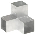 Connettori Pali a Forma di Y 4 pz Metallo Zincato 101x101 mm
