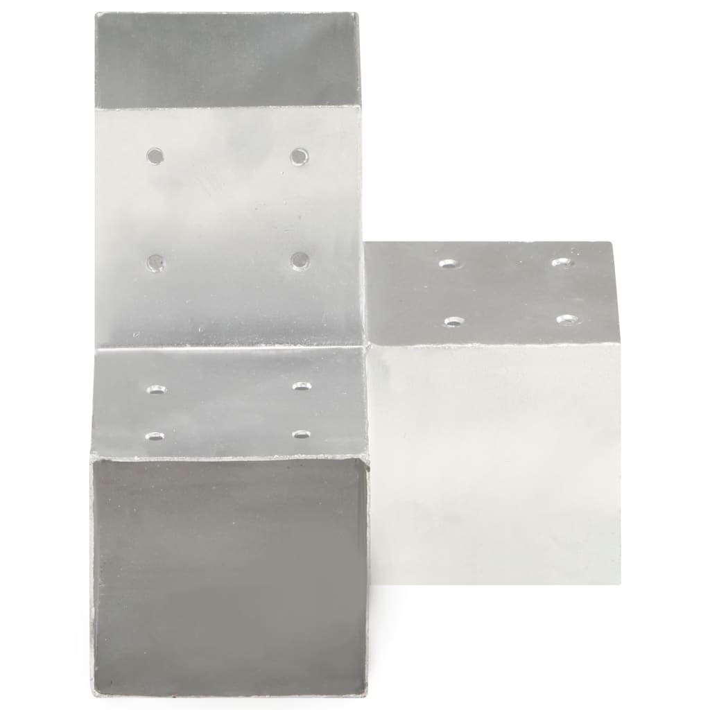 Connettori Pali a Forma di Y 4 pz Metallo Zincato 101x101 mm