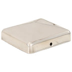 Tappi per Pali a Piramide 6 pz in Acciaio Inox 71x71 mm