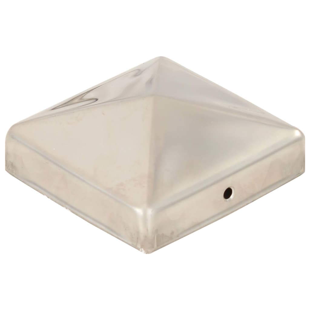 Tappi per Pali a Piramide 6 pz Acciaio Inox 81x81 mm