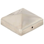 Tappi per Pali a Piramide 6 pz Acciaio Inox 81x81 mm