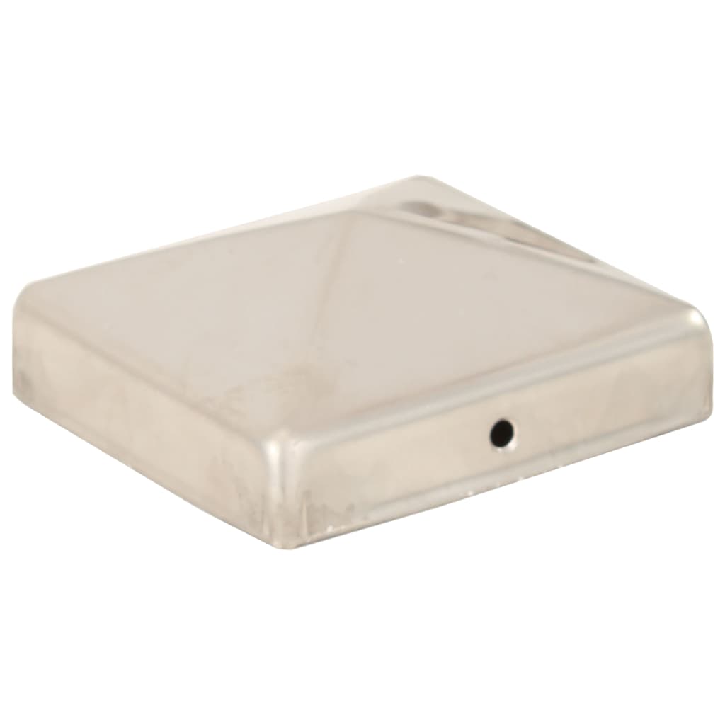 Tappi per Pali a Piramide 6 pz Acciaio Inox 81x81 mm