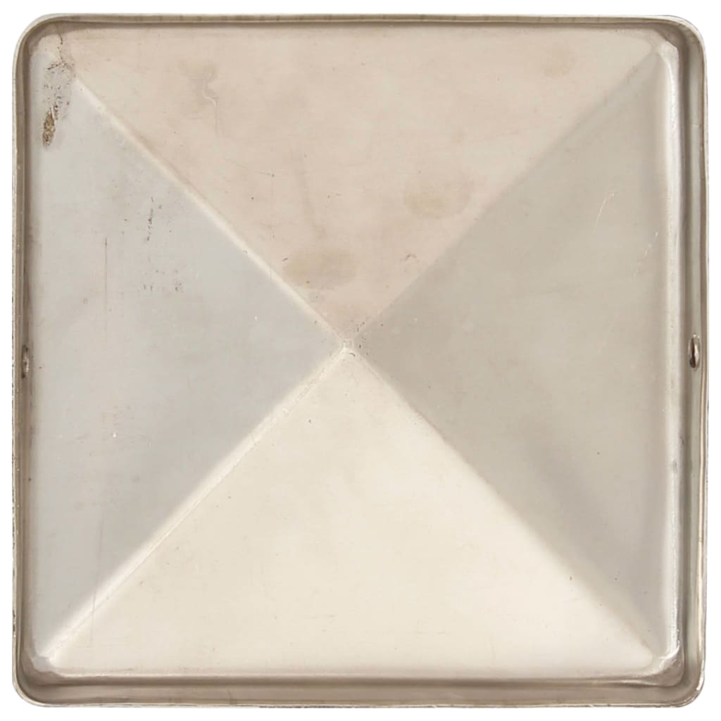 Tappi per Pali a Piramide 6 pz Acciaio Inox 81x81 mm