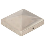 Tappi per Pali a Piramide 6 pz in Acciaio Inox 101x101 mm