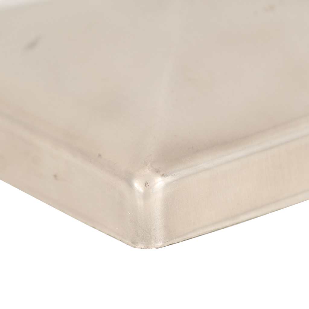 Tappi per Pali a Piramide 6 pz in Acciaio Inox 101x101 mm