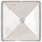 Tappi per Pali a Piramide 6 pz in Metallo Zincato 101x101 mm