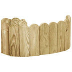 Rotolo di Bordura Verde 120 cm in Legno di Pino Impregnato