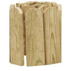 Rotolo di Bordura Verde 120 cm in Legno di Pino Impregnato