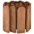 Rotolo di Bordura Marrone 120cm in Legno di Pino Impregnato