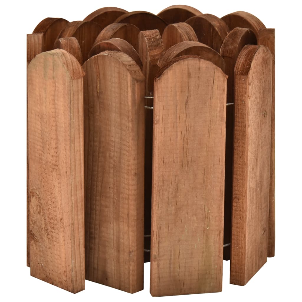 Rotolo di Bordura Marrone 120cm in Legno di Pino Impregnato