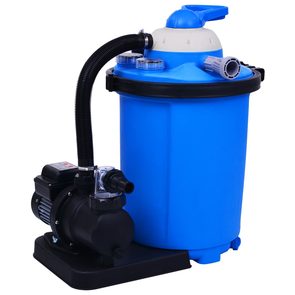 Pompa con Filtro a Sabbia Timer 550 W 50 L per Piscine Fuori Terra