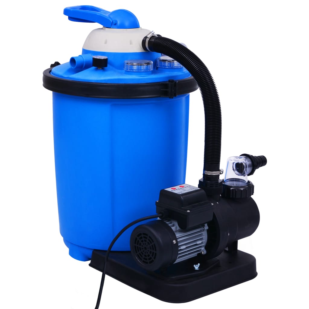 Pompa con Filtro a Sabbia Timer 550 W 50 L per Piscine Fuori Terra